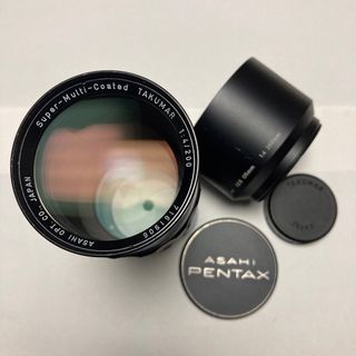 美品 SMC TAKUMAR 200mm F4 純正キャップ&フード付 タクマー(レンズ(単焦点))