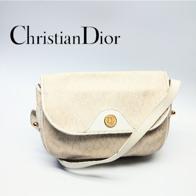 Christian Dior クリスチャンディオール ハニカム柄 ショルダーバッ