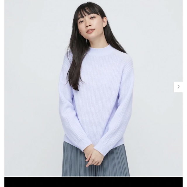 UNIQLO(ユニクロ)のUNIQLO  ライトスフレヤーンモックネック　セーター レディースのトップス(ニット/セーター)の商品写真