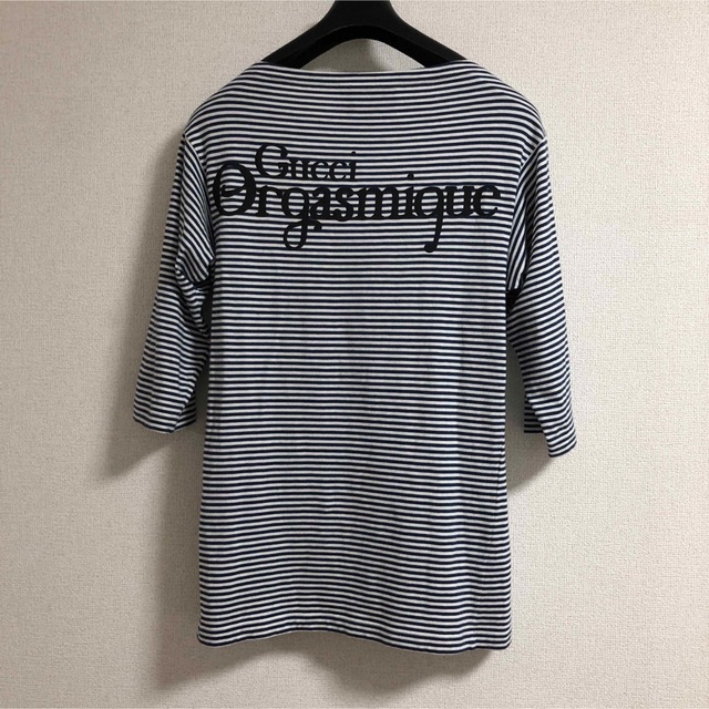 Gucci(グッチ)のGUCCI ロゴT  ボーダー　ミケーレ メンズのトップス(Tシャツ/カットソー(七分/長袖))の商品写真