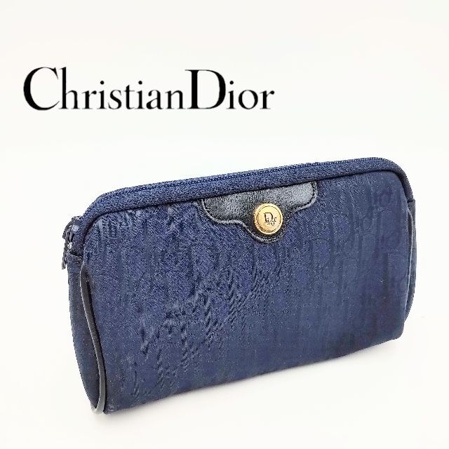 Christian Dior クリスチャンディオール トロッター ポーチファスナー式内側