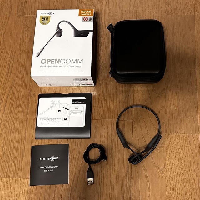 美品　AFTERSHOKZ OPENCOMM 骨伝導ヘッドセット