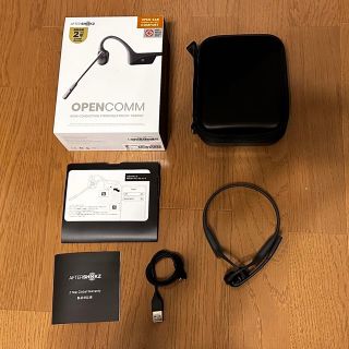 美品　AFTERSHOKZ OPENCOMM 骨伝導ヘッドセット(ヘッドフォン/イヤフォン)