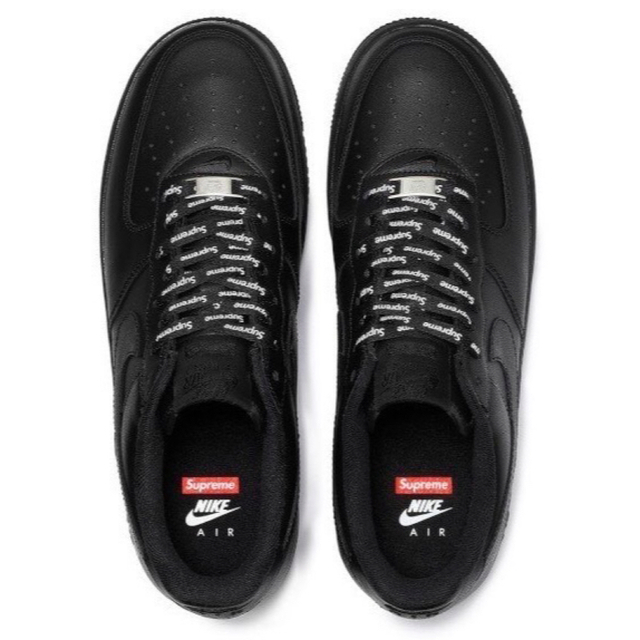 30cm Supreme × NIKE AirForce1 Low  Black 5