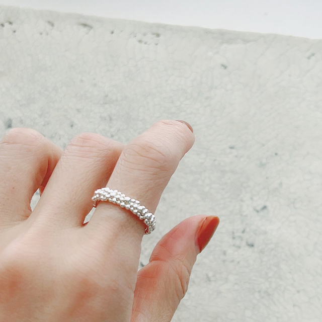 DEUXIEME CLASSE(ドゥーズィエムクラス)の☆CHIEKO+☆ caviar ring † silver  レディースのアクセサリー(リング(指輪))の商品写真