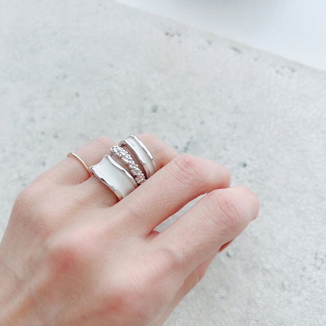 DEUXIEME CLASSE(ドゥーズィエムクラス)の☆CHIEKO+☆ caviar ring † silver  レディースのアクセサリー(リング(指輪))の商品写真