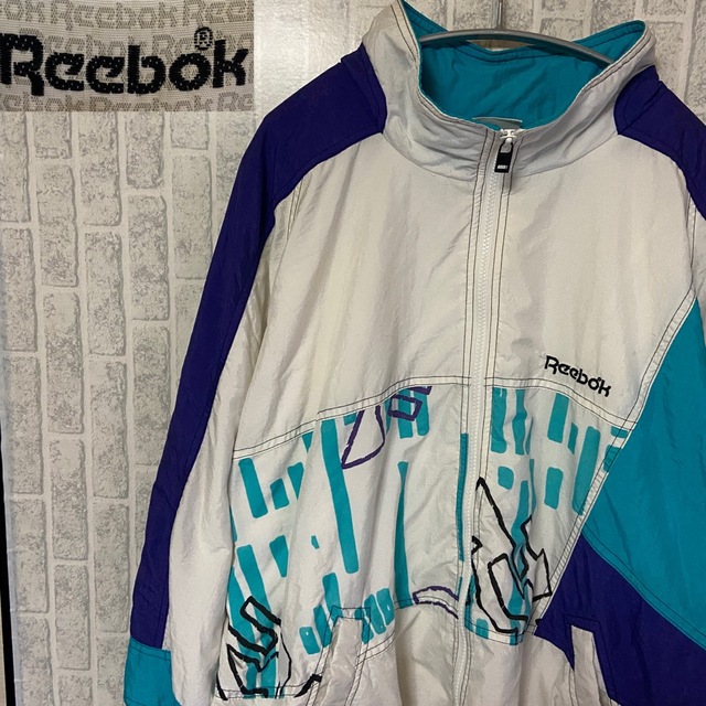 Reebok(リーボック)の【90s】Reebok ナイロンジャケット ヴィンテージ ジャケット 古着R47 メンズのジャケット/アウター(ナイロンジャケット)の商品写真