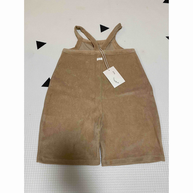 organic zoo Gold Terry Cropped Dungarees 3
