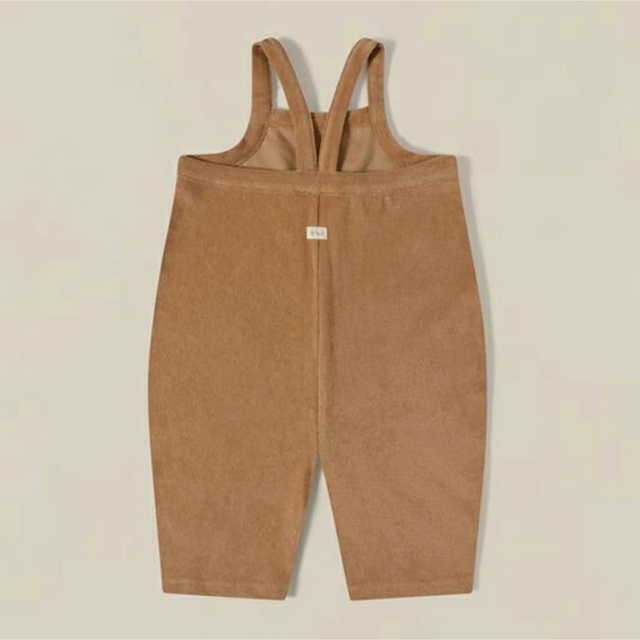 organic zoo Gold Terry Cropped Dungarees 1