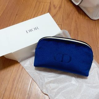 ディオール(Dior)のdior ポーチ ブルー(ポーチ)