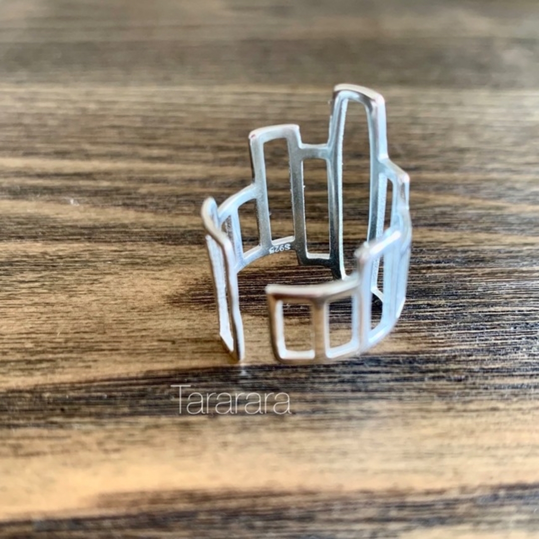 しーぼー 様♡ ●silver925 凸凹rectangle ring● レディースのアクセサリー(リング(指輪))の商品写真