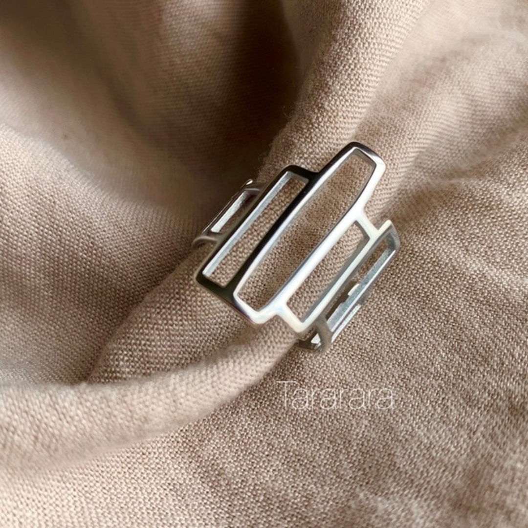 しーぼー 様♡ ●silver925 凸凹rectangle ring● レディースのアクセサリー(リング(指輪))の商品写真