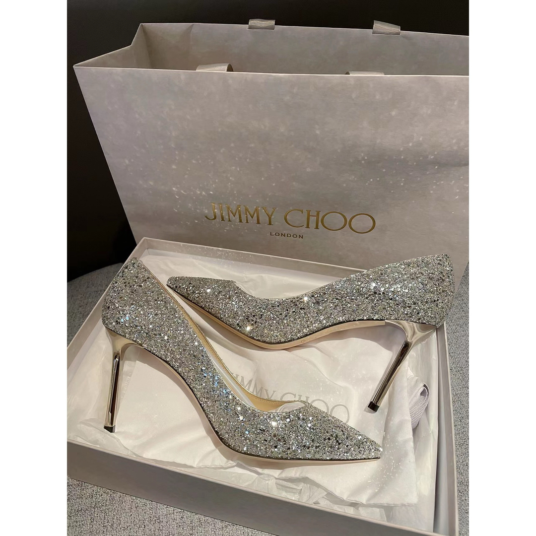 【JIMMY CHOO】Romy 85 ウェディングパンプス  37cm