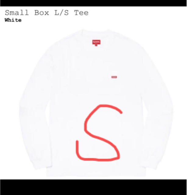 【新品未使用】supreme Small Box L/S Tee Lサイズ　赤ご対応可能です