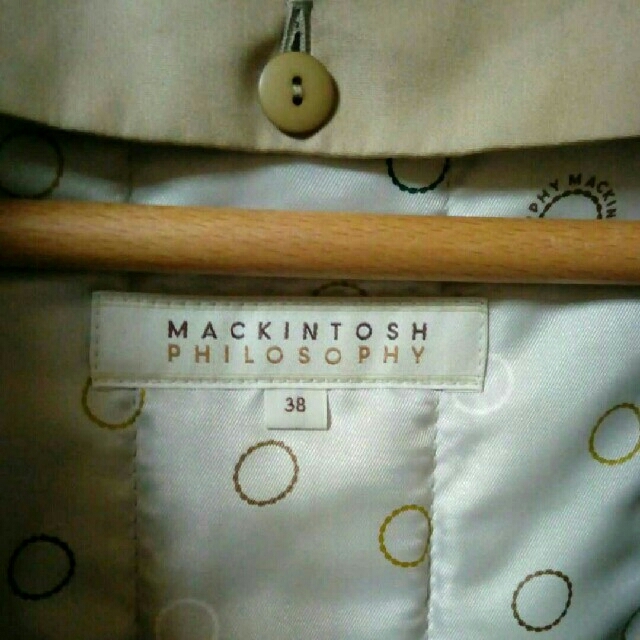 MACKINTOSH PHILOSOPHY(マッキントッシュフィロソフィー)のMACKINTOSH　PHILOSOPHY　取り外し可能ライナー付きコート レディースのジャケット/アウター(ロングコート)の商品写真