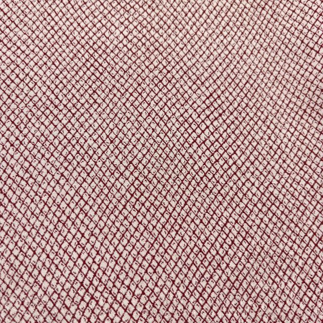 【E04】洗える着物 小紋 袷 茶紫 単品 着付練習や初心者・アレンジに