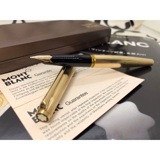 モンブラン(MONTBLANC)の★稀な未使用に近い70年代の名品！金運の代名詞！総金張りNo1246★モンブラン(ペン/マーカー)