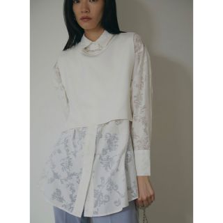 アメリヴィンテージ(Ameri VINTAGE)のAmeri  VEST SET SHEER PATTERN SHIRT(シャツ/ブラウス(長袖/七分))