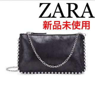 ❤️新品未使用品❤️ ZARA スタッズ付き チェーンバッグ クロスボディバッグ(ショルダーバッグ)