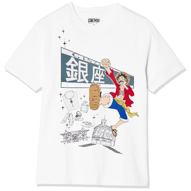 ワンピース Tシャツ ご当地 ルフィ×銀座 半袖 22833857