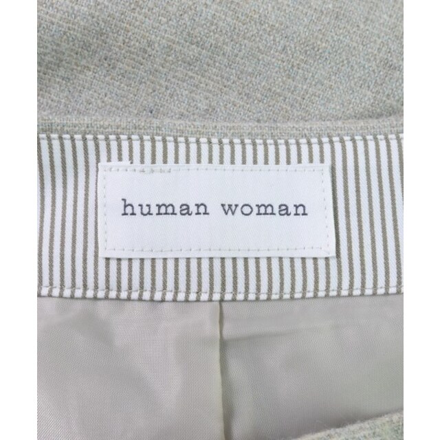 HUMAN WOMAN(ヒューマンウーマン)のHUMAN WOMAN ショートパンツ S グレーベージュ系 【古着】【中古】 レディースのパンツ(ショートパンツ)の商品写真