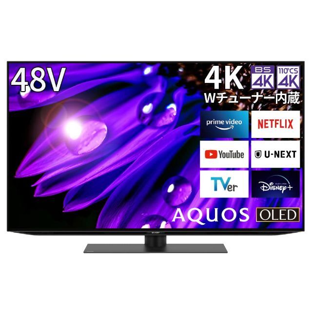 48V型 有機EL テレビ AQUOS シャープ OLED 4T-C48EQ2 最高品質の www