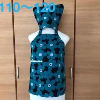 マリメッコ(marimekko)の子供エプロン　三角巾セット　ポケットあり　110〜120 マリメッコ(その他)