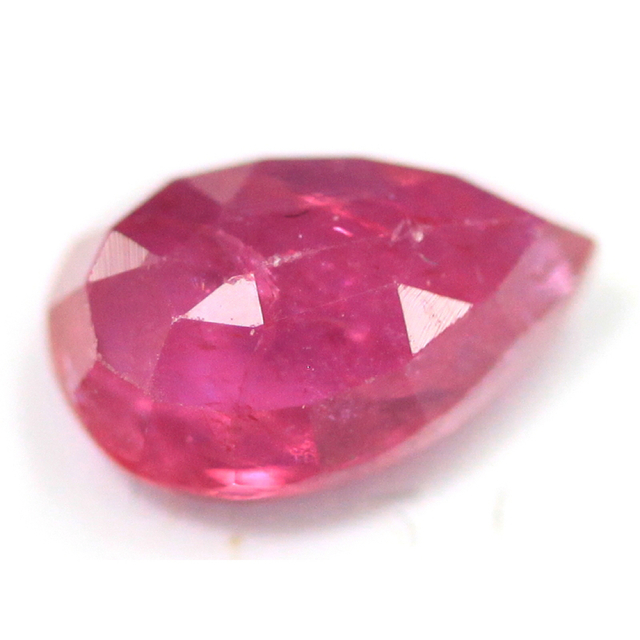 宝石ルース ルビー(非加熱)/ドロップカット/約0.8ct/1粒 | www