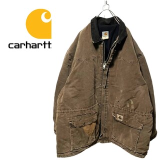 カーハート(carhartt)の【Carhartt】リペア リメイク コーデュロイ襟 ダックジャケット A479(ブルゾン)