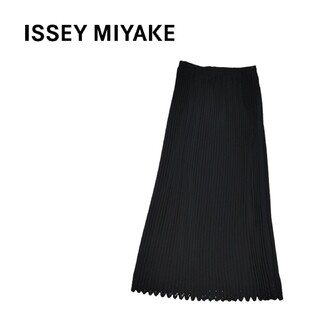 イッセイミヤケ(ISSEY MIYAKE)のISSEY MIYAKE イッセイミヤケ プリーツスカート ブラック(ロングスカート)