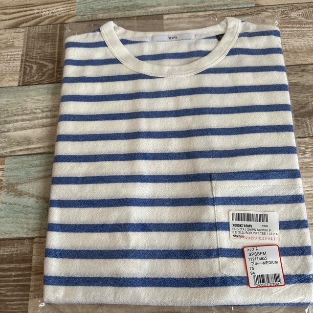 【新品】SHIPS  MADE IN JAPAN ミニパイル ポケット Ｔシャツ