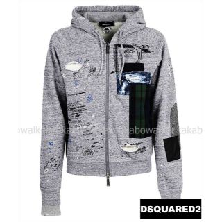 Dsquared2 ディースクエアード PATCH パッチ ジップフーディー