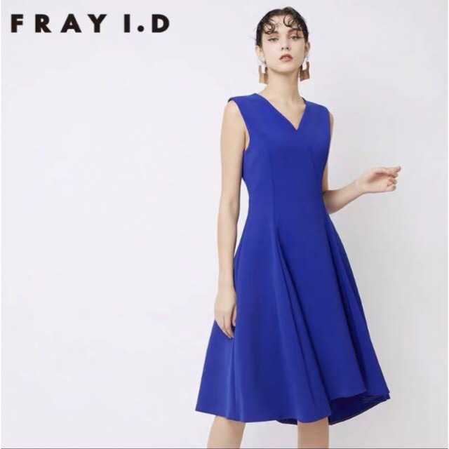 FRAY I.D(フレイアイディー)のフレイアイディー　アシメシームフレアワンピース レディースのフォーマル/ドレス(ミディアムドレス)の商品写真