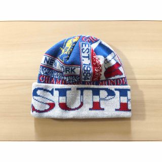 シュプリーム(Supreme)のシュプリーム　Scarf Beanie　ホワイト(ニット帽/ビーニー)