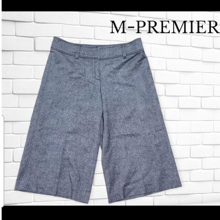 エムプルミエ(M-premier)のMーPREMIER エムプルミエ ウール混ショートパンツ グレー S(ショートパンツ)