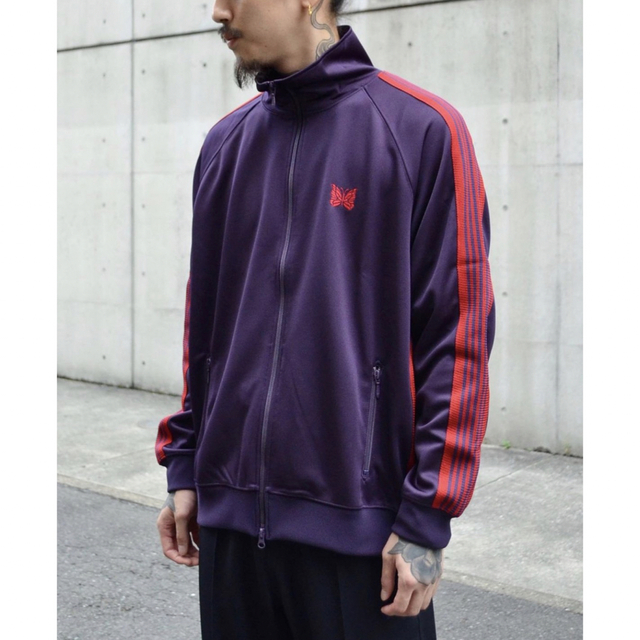 XL ホワイト パープル needles トラックジャケット トラックパンツ-