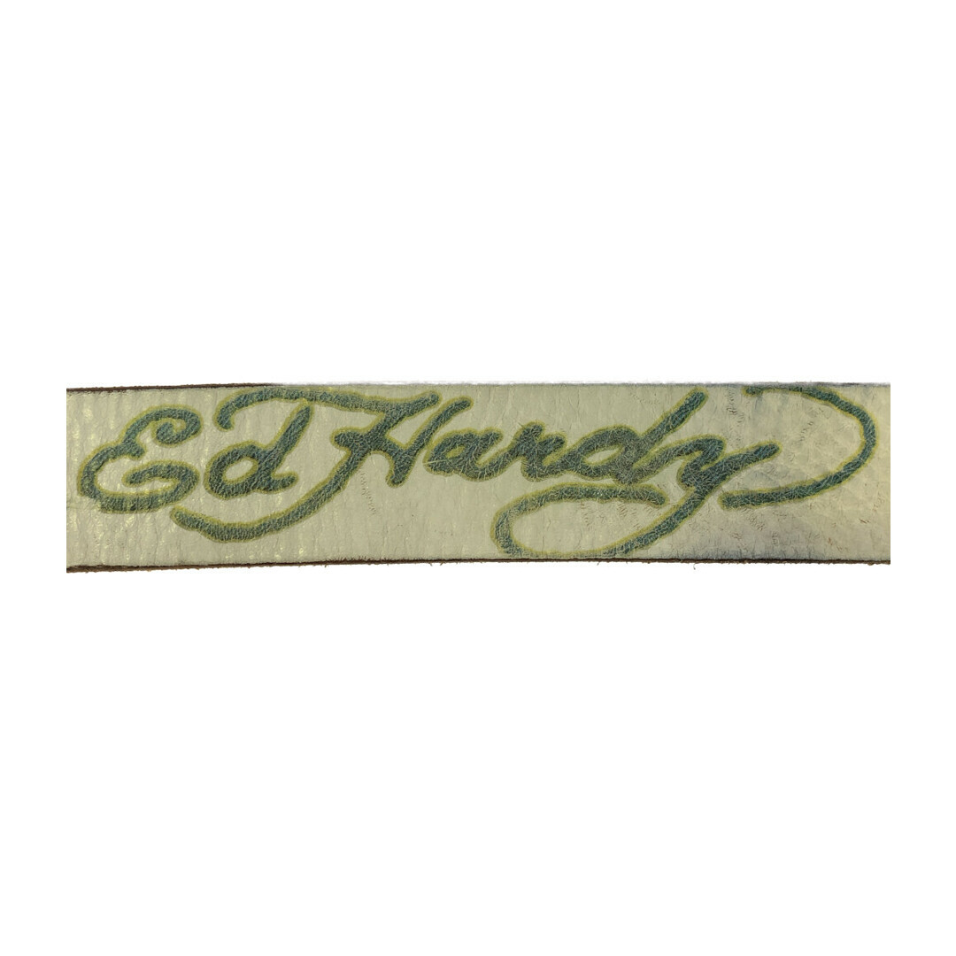 Ed Hardy(エドハーディー)のエドハーディー ベルト ギボシ スタッズ サーフィン柄 メンズ メンズのファッション小物(ベルト)の商品写真