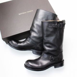 ボッテガヴェネタ(Bottega Veneta)のBOTTEGA VENETA ボッテガヴェネタ レザーエンジニアブーツ 37（22cm）/ブラック 黒 ロング【2400013255110】(ブーツ)