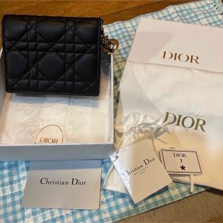 クリスチャンディオール(Christian Dior)のDIOR ディオール LADY DIOR カナージュ ミニウォレット 財布 (財布)