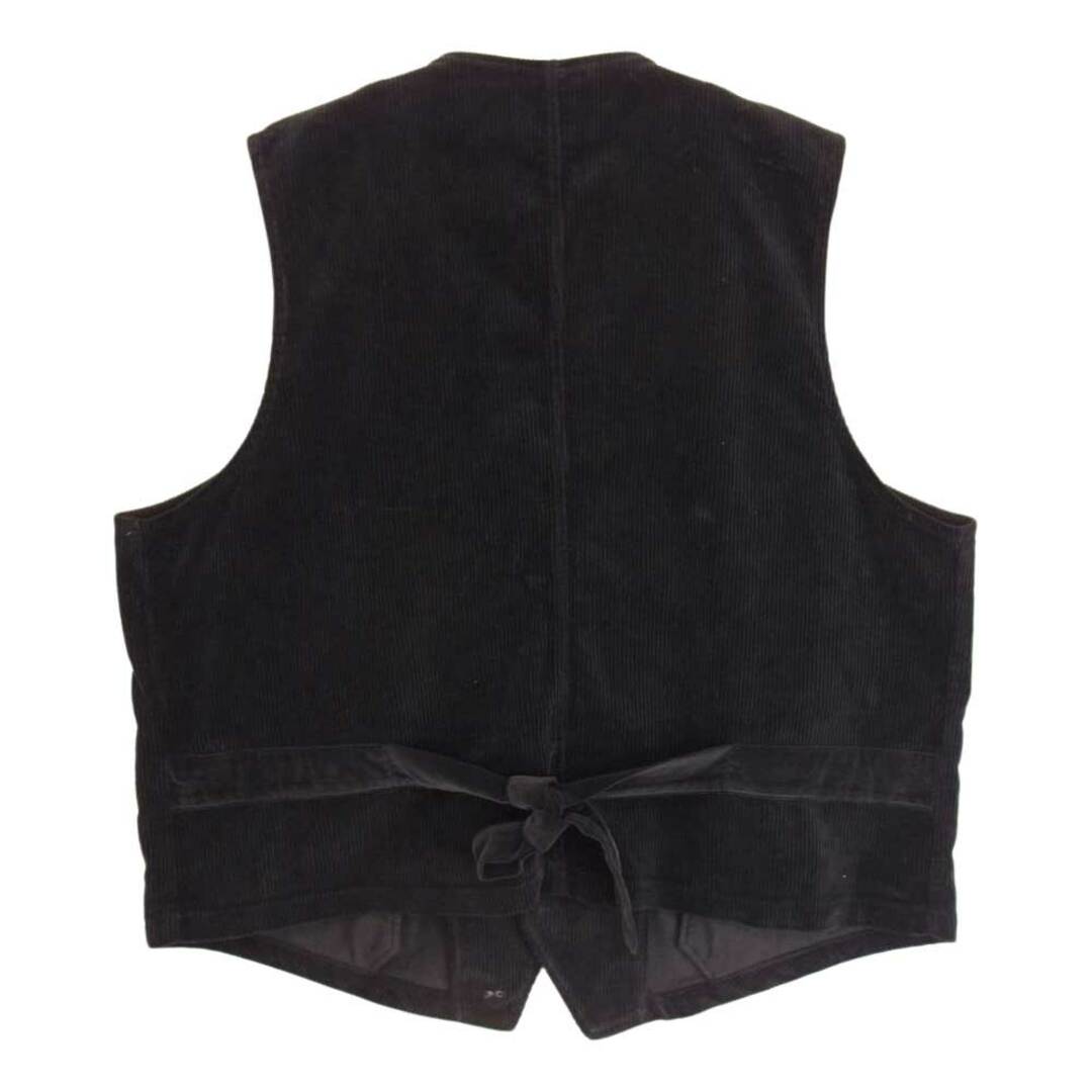 PORTER CLASSIC ポータークラシック 22AW CORDUROY MODIGLIANI VEST PCオリジナル コーデュロイ モディリアーニ ベスト ブラック系 XXL【美品】