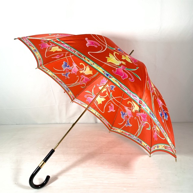 美品✨レア❤️レオナール 花柄 雨傘 レッド 【名入れ無料】 ahq.com.mx