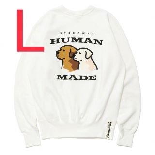 HUMANMADE  吊り編みスウェットシャツ ホワイトタイガー  Lサイズ