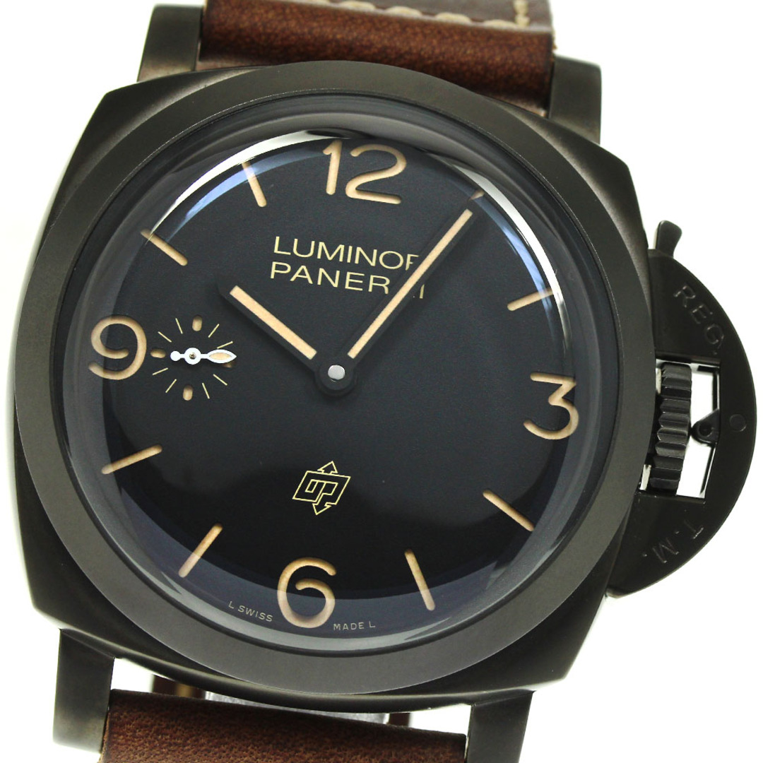 パネライ PANERAI PAM00617 ルミノール1950 3DAYS チタニオ スモールセコンド 手巻き メンズ 美品 _738731