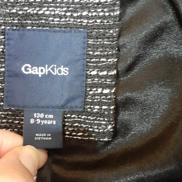 GAP(ギャップ)のGAP　ジャケット　ラメ入りツイード　130 キッズ/ベビー/マタニティのキッズ服女の子用(90cm~)(ジャケット/上着)の商品写真