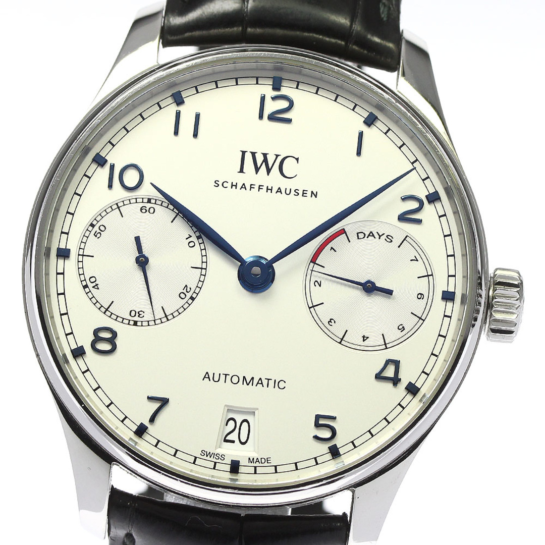 IWC(インターナショナルウォッチカンパニー)のIWC IWC SCHAFFHAUSEN IW500705 ポルトギーゼ 7デイズ 自動巻き メンズ 保証書付き_743000 メンズの時計(腕時計(アナログ))の商品写真