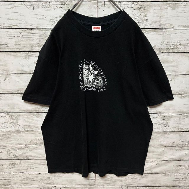 【人気Lサイズ】シュプリーム☆ビッグロゴ　最高デザイン定番カラー半袖Tシャツ美品