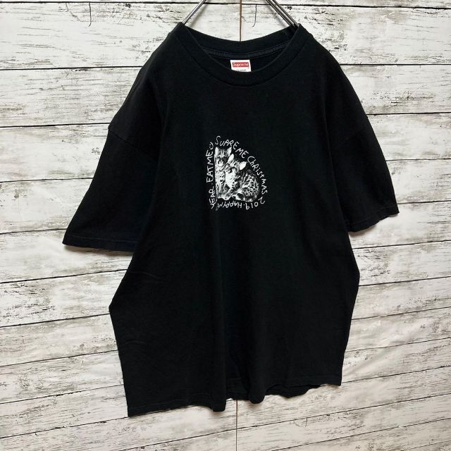 【人気Lサイズ】シュプリーム☆ビッグロゴ　最高デザイン定番カラー半袖Tシャツ美品