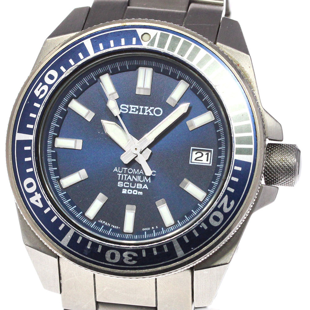 訳あり セイコー SEIKO SBDA003/7S25-00D0 プロスペックス ブルーサムライ ダイバースキューバ 自動巻き メンズ _742085