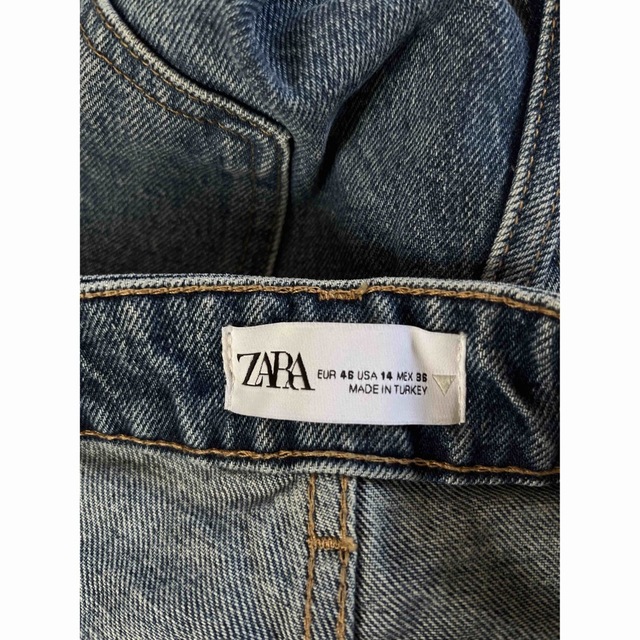 ZARA(ザラ)のZARA ワイドパンツ　デニム レディースのパンツ(カジュアルパンツ)の商品写真
