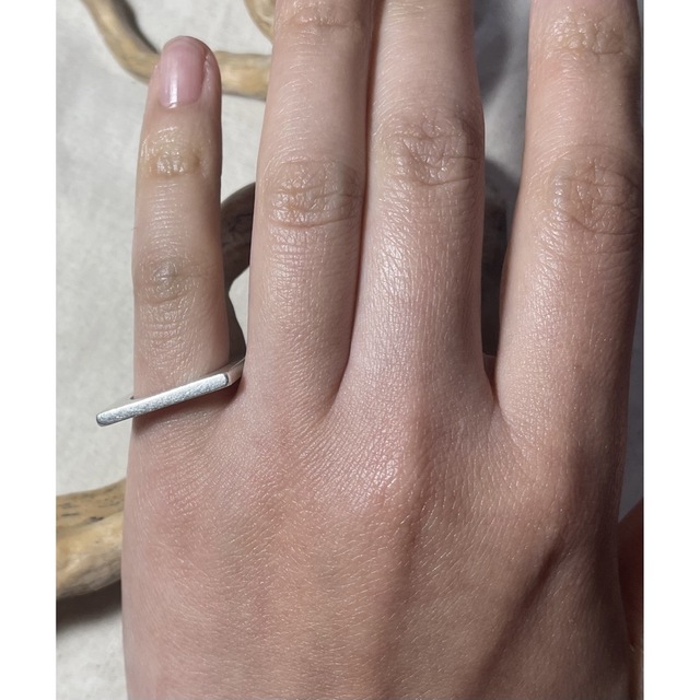 カレンシルバー　スクエアギフトお洒落　ハンドメイド手作り高純度12号　Rんけ51 メンズのアクセサリー(リング(指輪))の商品写真